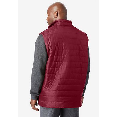 Kingsize Men's Big & Tall Packable Puffer Vest