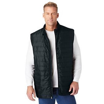 Kingsize Men's Big & Tall Packable Puffer Vest