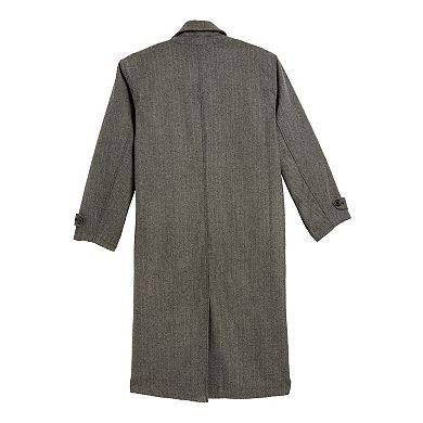 Kingsize Men's Big & Tall Wool-blend Long Overcoat