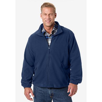KingSize Men's Big & Tall Explorer Plush Fleece Full-Zip Jacket
