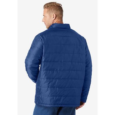 Kingsize Men's Big & Tall Packable Puffer Jacket