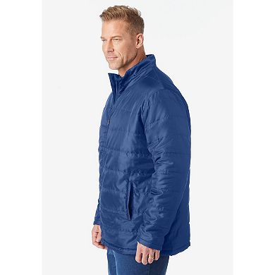 Kingsize Men's Big & Tall Packable Puffer Jacket