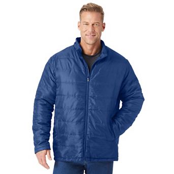 Kingsize Men's Big & Tall Packable Puffer Jacket