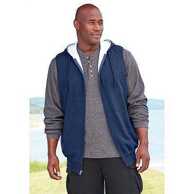 Boulder Creek by KingSize Men s Big Tall Thermal Lined Fleece Vest