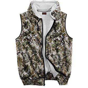 Boulder Creek By Kingsize Men's Big & Tall Thermal-lined Fleece Vest