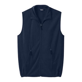 KingSize Men's Big & Tall Explorer Plush Fleece Zip Vest