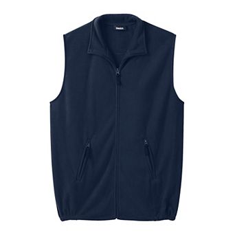 Kingsize Men's Big & Tall Explorer Plush Fleece Zip Vest