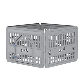 Pet Playpen with Locking Door Ventilated Design