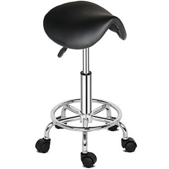 Modern Style Ha Ha Feet Rotation Bar Stool Black