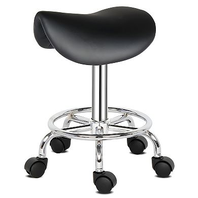 Modern Style Ha Ha Feet Rotation Bar Stool Black