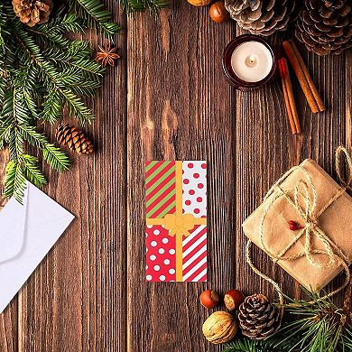 36x Christmas Cards with Envelopes Money Gift Card Holder Blank Greeting Cards