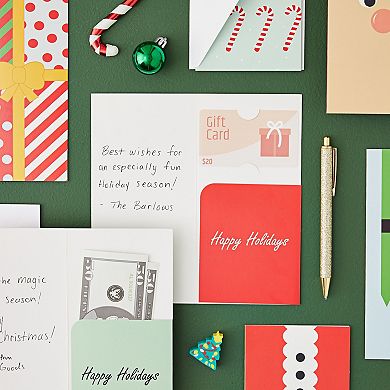 36x Christmas Cards with Envelopes Money Gift Card Holder Blank Greeting Cards