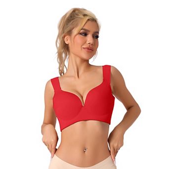 Women's Wirefree Bra Full Coverage Push Up Vest Bralette