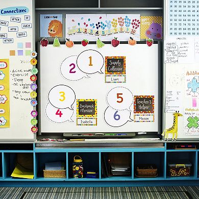 48 Pack Dry Erase Speech Bubble Cutouts, Solid And Dotted Outline, 9 X 8 Inch