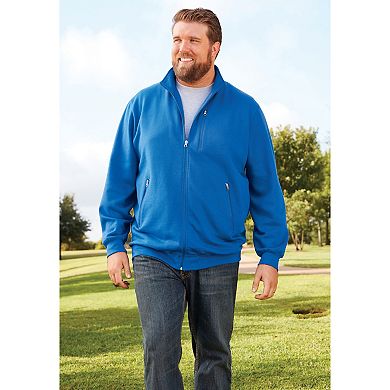 KingSize Men's Big & Tall Full-Zip Fleece Jacket