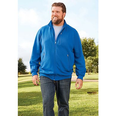 KingSize Men's Big & Tall Full-Zip Fleece Jacket