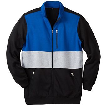 KingSize Men's Big & Tall Full-Zip Fleece Jacket