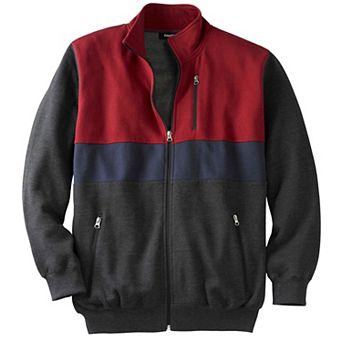 KingSize Men's Big & Tall Full-Zip Fleece Jacket