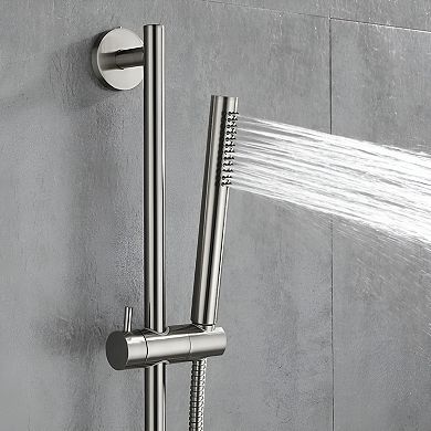 Versatile Handheld Shower System with 28-Inch Slide Bar and 59-Inch Flexible Hose