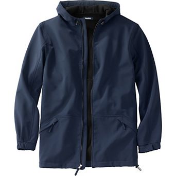 Kingsize Men's Big & Tall Fleece-lined Slicker Rain Coat