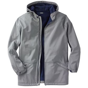 Kingsize Men's Big & Tall Fleece-lined Slicker Rain Coat
