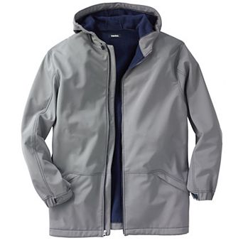 Kingsize Men's Big & Tall Fleece-lined Slicker Rain Coat