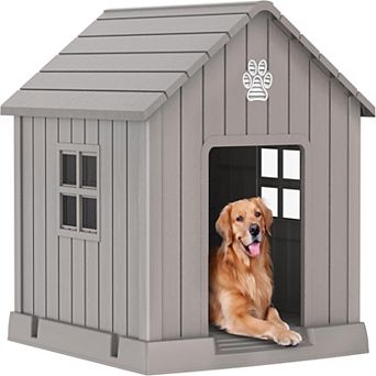 38 inch Weatherproof Indoor Outdoor Dog House for All Sizes