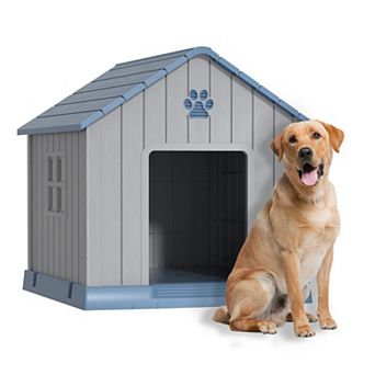 38 inch Weatherproof Indoor Outdoor Dog House for All Sizes