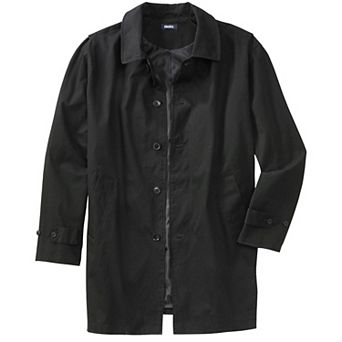 KingSize Men's Big & Tall Water-Resistant Trench Coat
