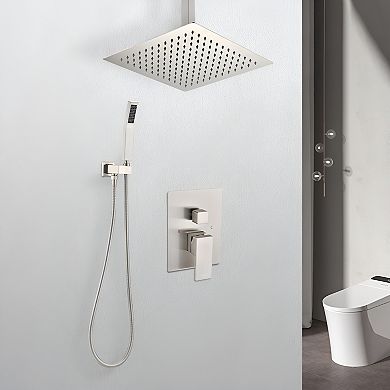 Ceiling Mounted Shower System Combo Set with Handheld and 16"Shower head
