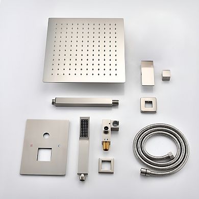 Ceiling Mounted Shower System Combo Set with Handheld and 16"Shower head