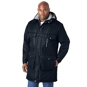 Boulder Creek By Kingsize Men's Big & Tall Fleece-lined Parka With