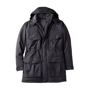 Kingsize Men's Big & Tall Longer-length Boulder Creek By Kingsize Fleece-lined Parka