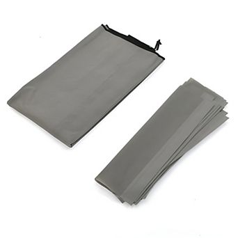 6-row 2-line 12 Lattices Non-woven Fabric Shoe Rack - Grey