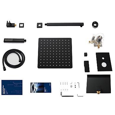 Brass Shower Valve Kit with Water Hammer Prevention and Temperature Balancing for Stable Shower