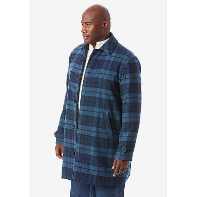 Kingsize Men's Big & Tall Wool Dress Coat