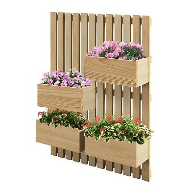 Adjustable Garden and Balcony Plant Support - Natural