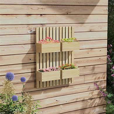 Adjustable Garden and Balcony Plant Support - Natural
