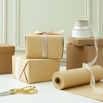 Kraft Paper Roll 10 X 1200 In, Brown Shipping Paper For Gift Wrapping (100 Feet)