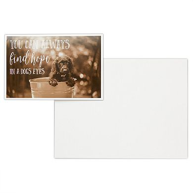 36 Pack Blank Motivational Dog Greeting Cards With Inspirational Quotes, 4x6 In