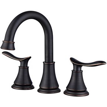 Traditional 8-Inch Widespread Bathroom Faucet with 2 Handles Oil Rubbed Bronze Finish