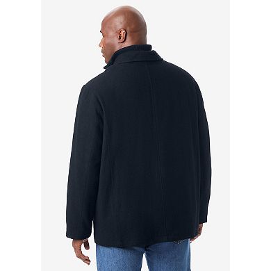 KingSize Men's Big & Tall Multi-Pocket Wool Inset Jacket