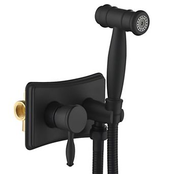 Stainless Steel Toilet Handheld Sprayer Kit Hot And Cold Water Black Bidet Sprayer Set