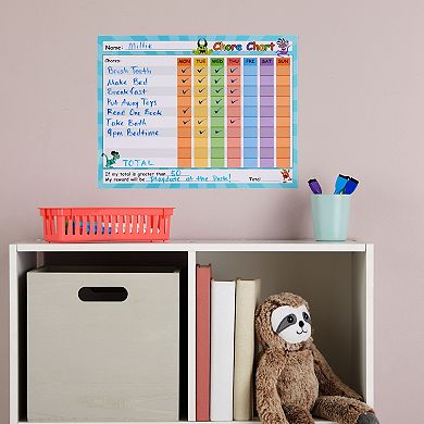 6 Pack Dry Erase Chore Chart For Kids, Reward Board With Self-adhesive, 14.5x11"