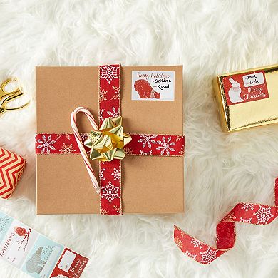 504 Pcs Christmas Labels Stickers Tags For Gifts Wrapping, Winter Animal Designs