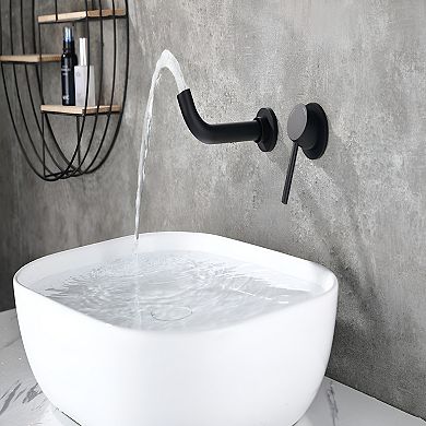 Wall-Mounted Bathroom Faucet with High-Quality Ceramic Disc Cartridge