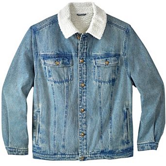 KingSize Men's Big & Tall Sherpa-Lined Trucker Jacket