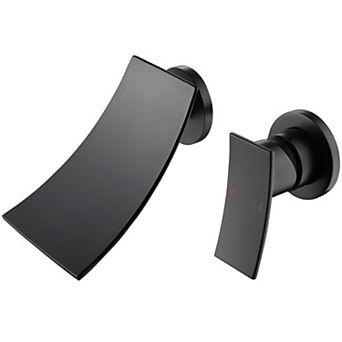 Sleek Wall Mounted Bathroom Waterfall Faucet - Modern Design with Smooth Water Flow