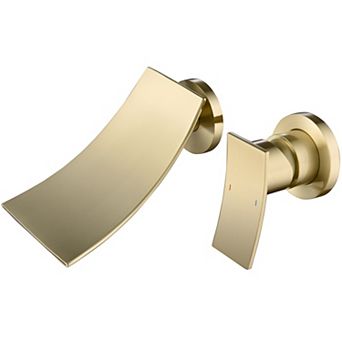 Sleek Wall Mounted Bathroom Waterfall Faucet - Modern Design with Smooth Water Flow