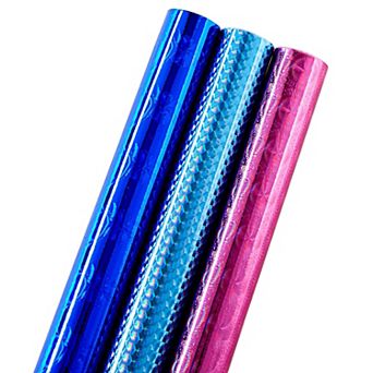 Holographic Wrapping Paper - Iridescent, Metallic Gift Wrap (73.5 Sq Ft Total)
